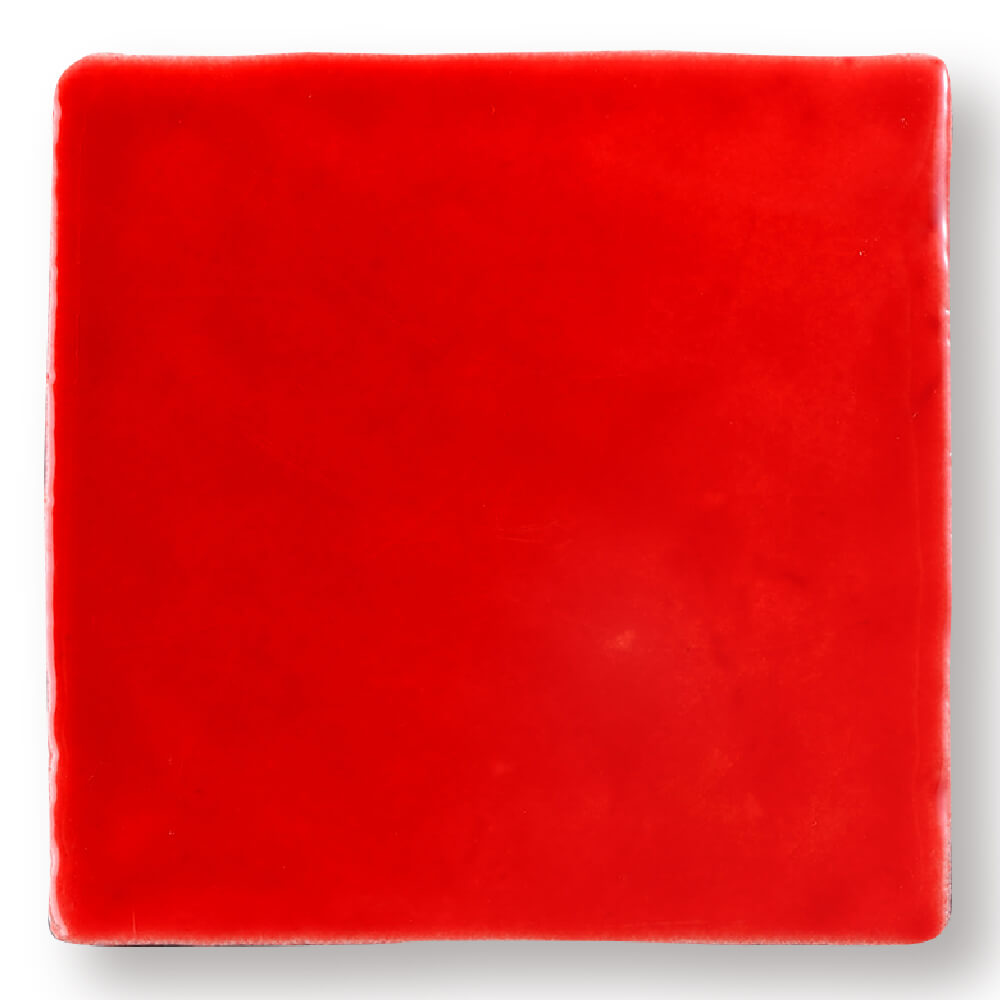 スペインタイル レッド（無地釉薬）