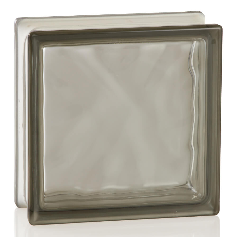 ガラスブロック クリスタル グレー