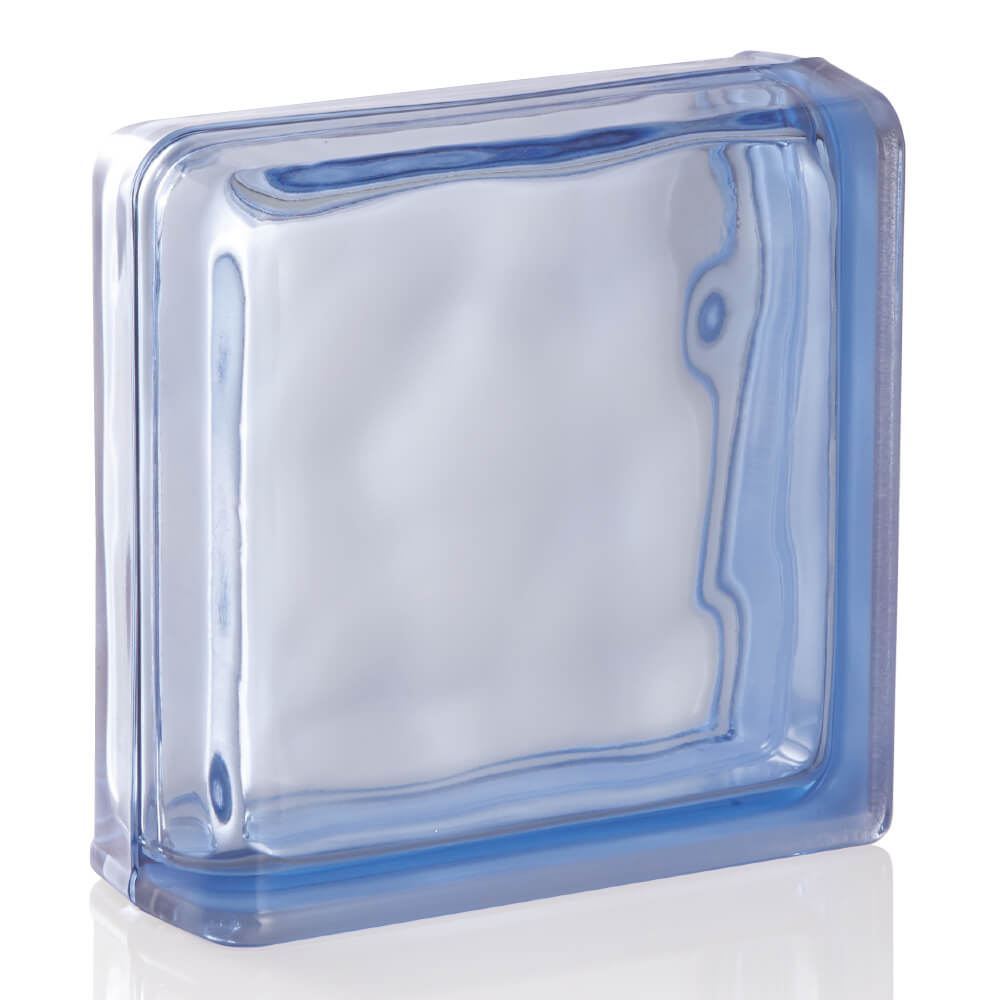 ガラスブロック ブライトブルー2面