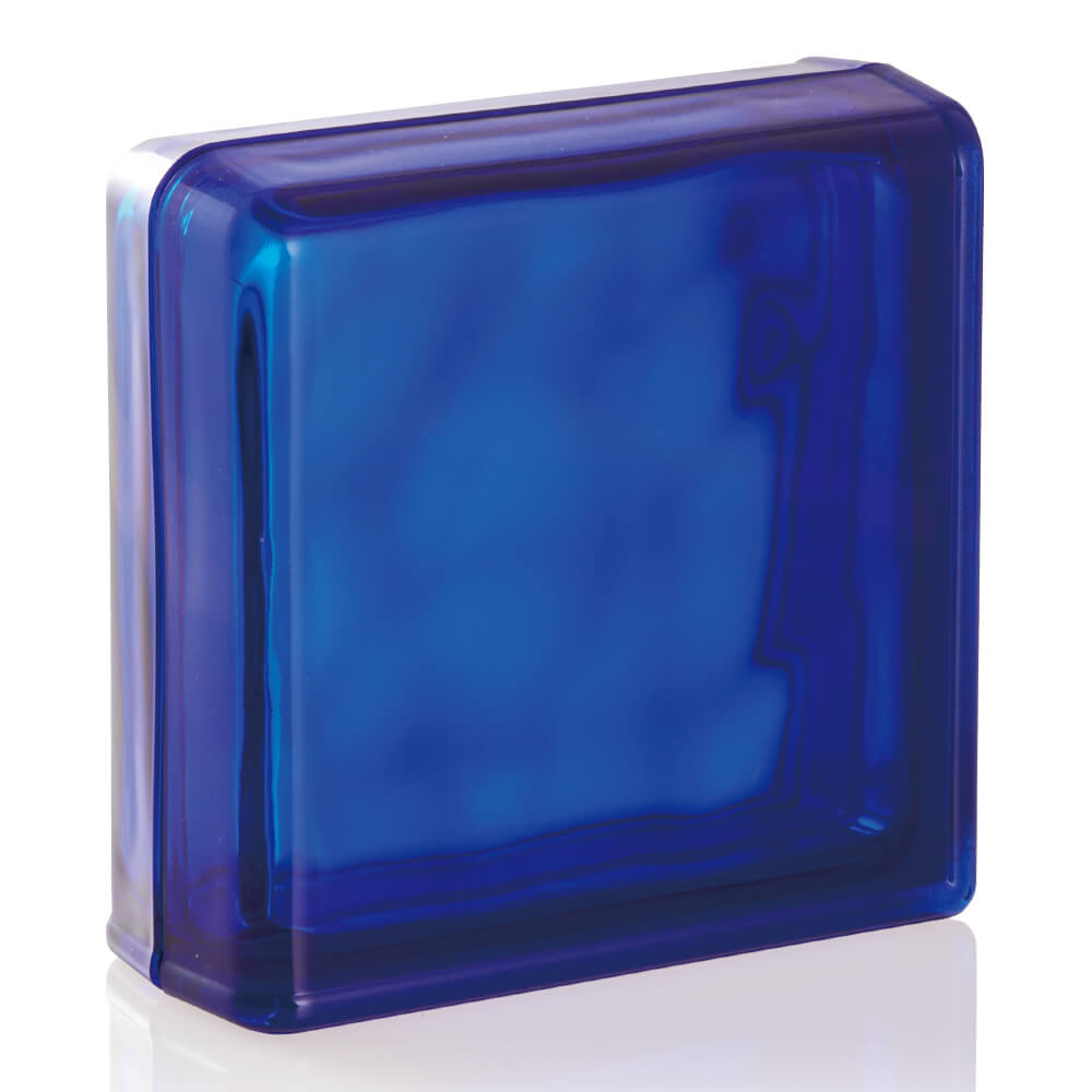 ガラスブロック ブライトコバルトブルー2面