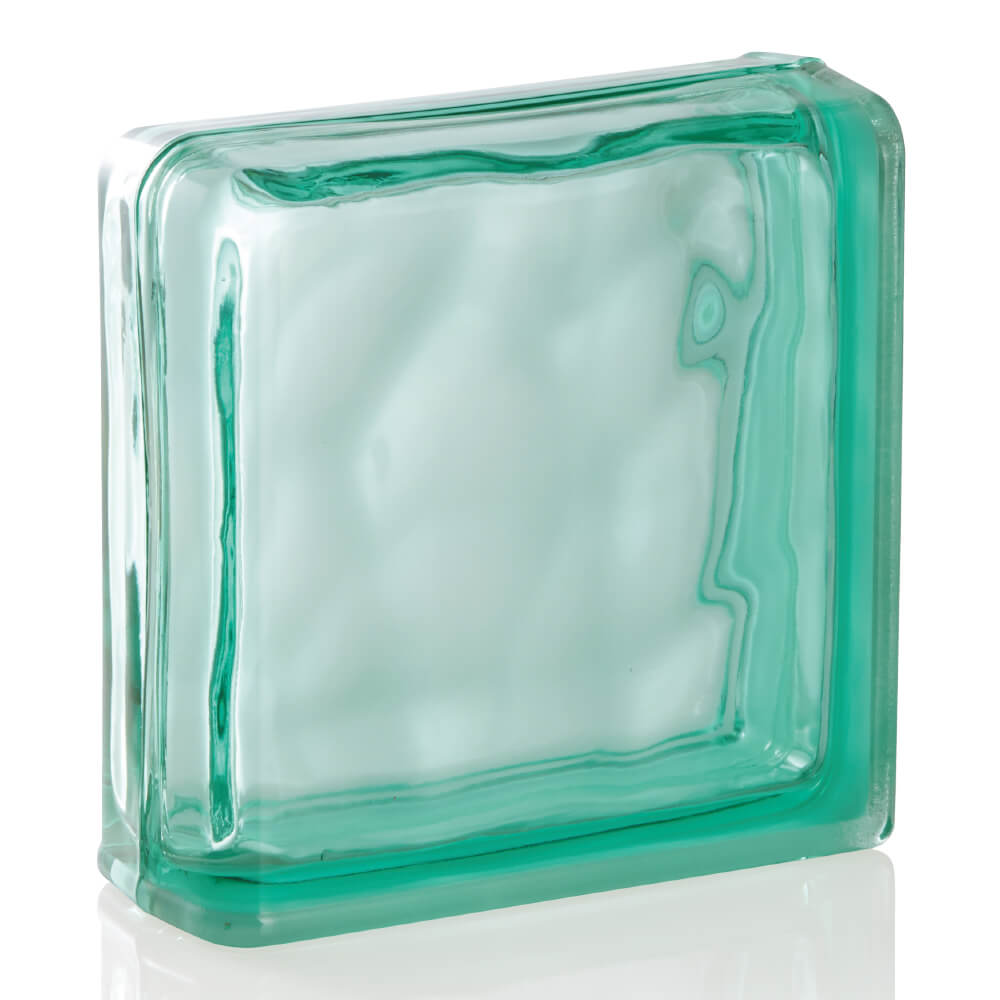 ガラスブロック ブライトグリーン2面