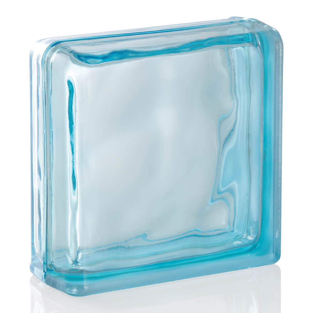 ガラスブロック ブライトスカイブルー2面