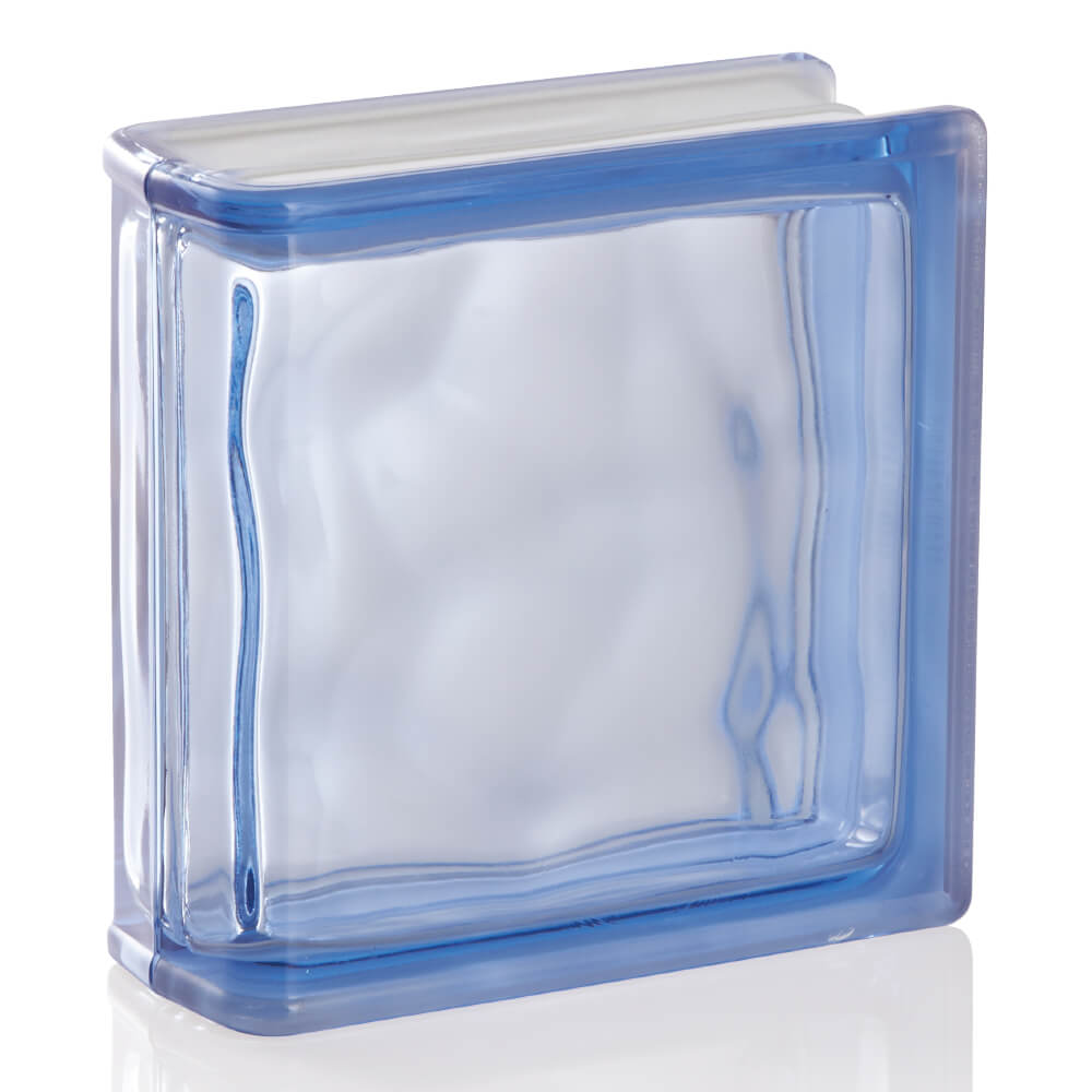 ガラスブロック ブライトブルー1面