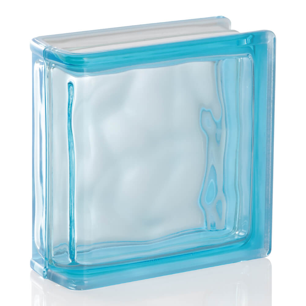 ガラスブロック ブライトスカイブルー1面