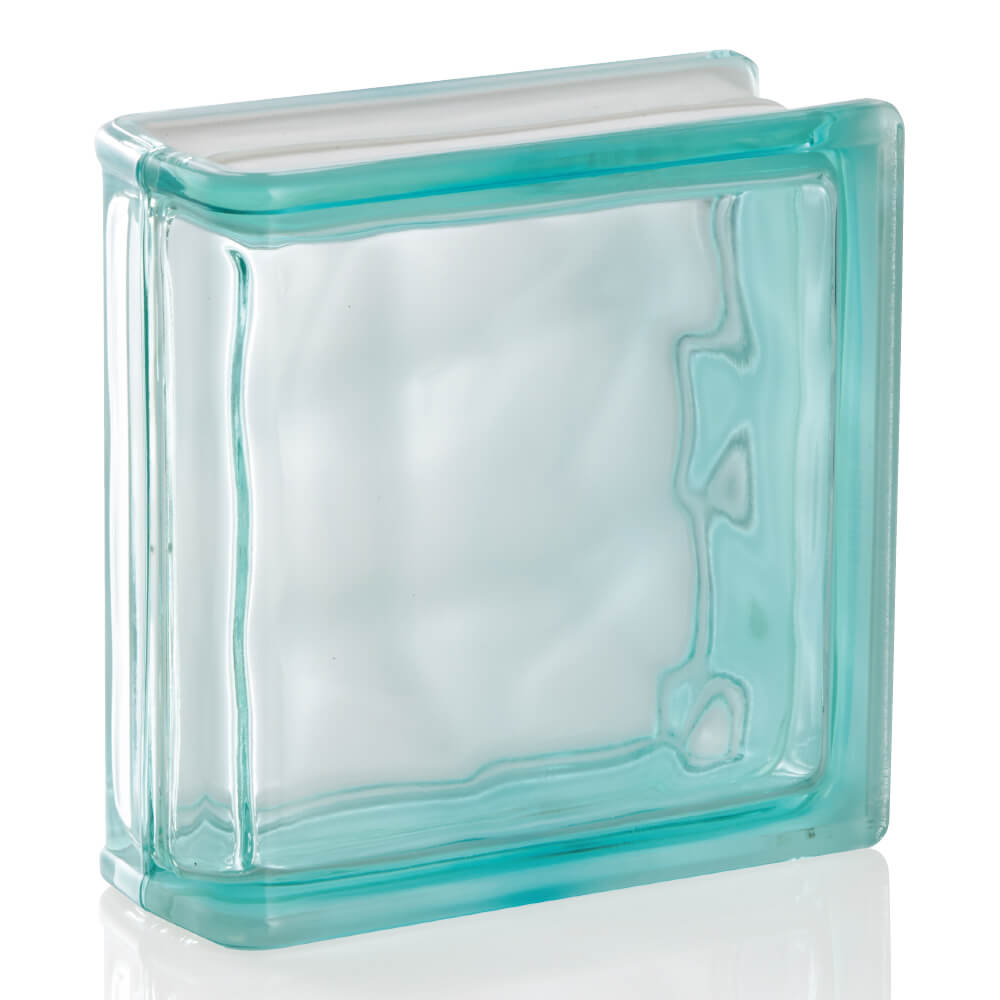 ガラスブロック ブライトターコイズ1面