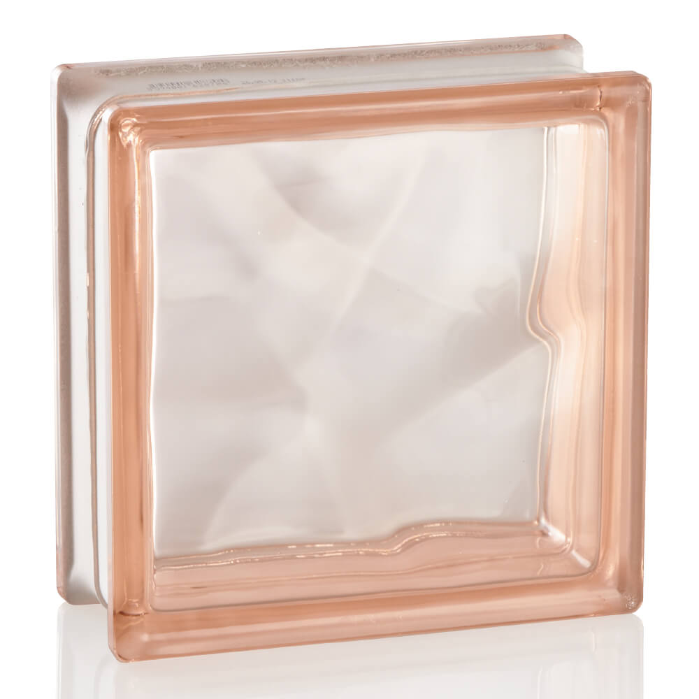 ガラスブロック クリスタル ピンク