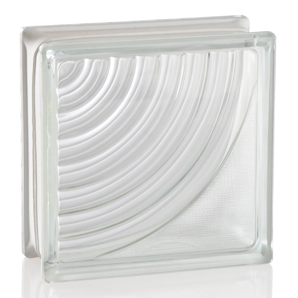 ガラスブロック クリスタルクリアー サークル