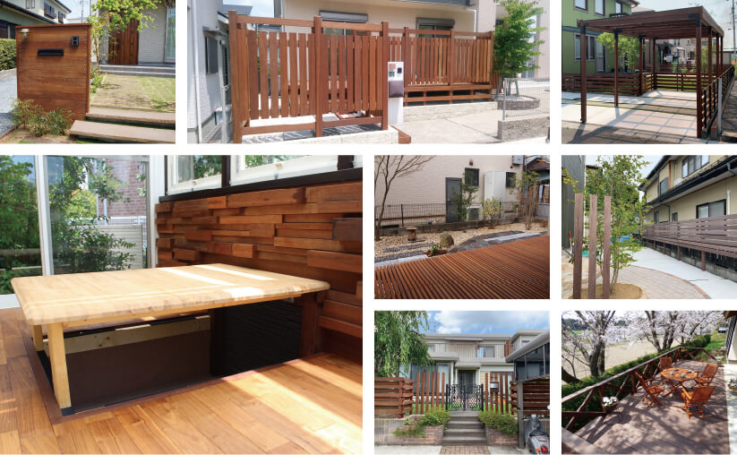 ウリンデッキ施工例