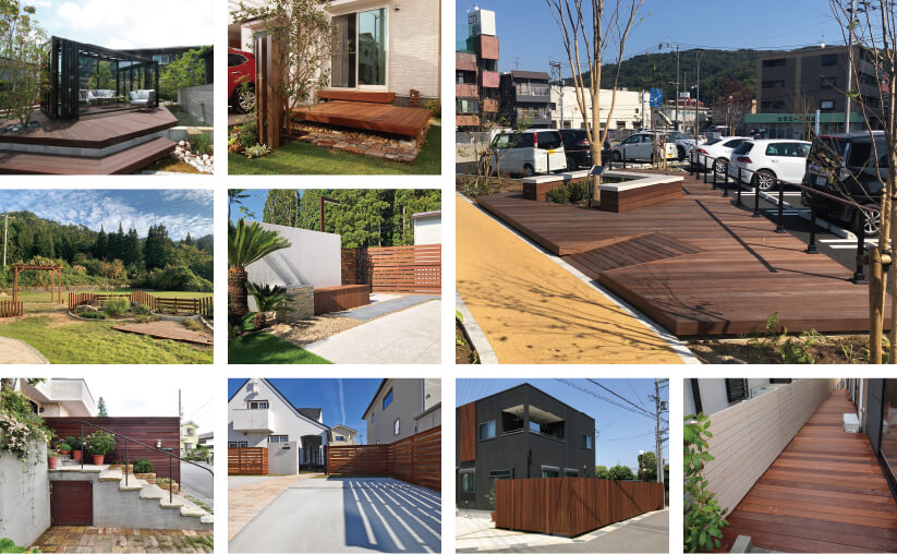 ウリンデッキ施工例