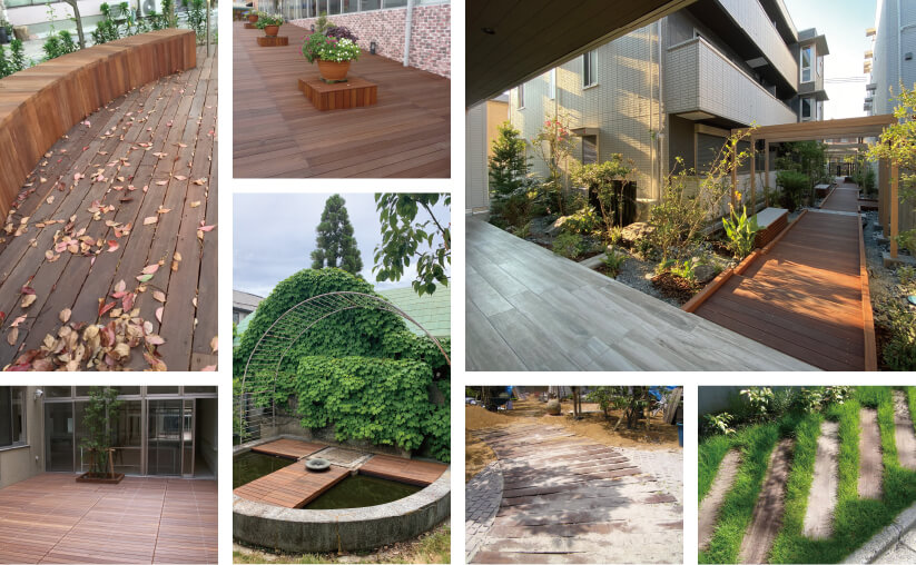 ウリンデッキ施工例