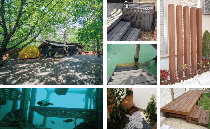 ウリンデッキ施工例