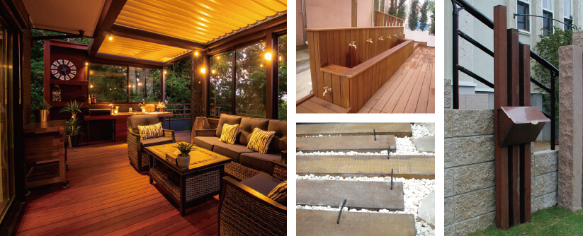 ウリンデッキ施工例