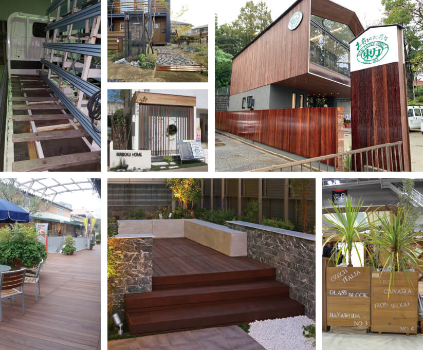 ウリンデッキ施工例