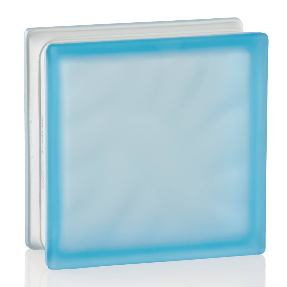 ガラスブロック サハラ マリンブルー(両曇り)