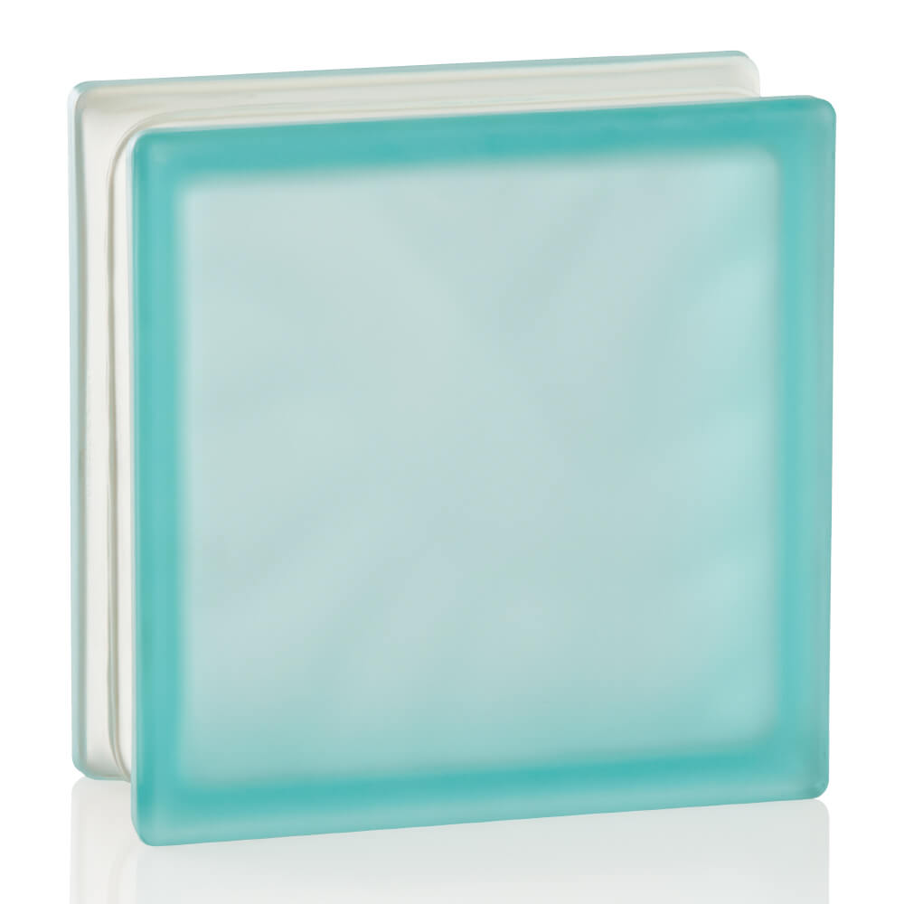 ガラスブロック サハラ ターコイズ(両曇り)